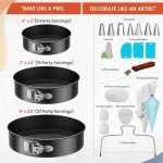 RFAQK 100PC Baking Pan Set with Springform Pans