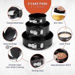 RFAQK 100PC Baking Pan Set with Springform Pans