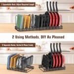Expandable Cutting Board and Bakeware Organizer Rack