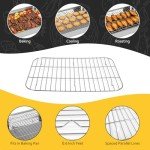 Stainless Steel Roasting Pans with Racks - 2 Pack