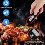 Lonicera Waterproof Digital Cooking Thermometer – Red