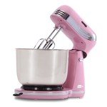 Dash Electric Stand Mixer with Stainless Steel Bowl - Pink