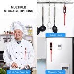 Lonicera Waterproof Digital Cooking Thermometer – Red