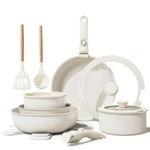 17-Piece Bazova Nonstick Ceramic Cookware Set