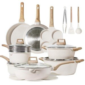 21-Piece Nonstick Granite Cookware Set