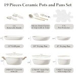 19-Piece Non-Stick Ceramic Cookware Set