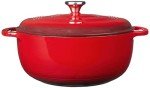 Lodge 7.5 Quart Enameled Dutch Oven in Red