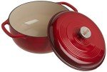 Island Spice Red 6 Quart Cast Iron Dutch Oven