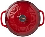 Island Spice Red 6 Quart Cast Iron Dutch Oven