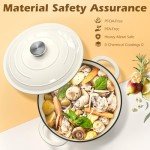 Umite Chef 5QT Enameled Dutch Oven with Lid