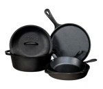 Lodge 5-Piece Seasoned Cast Iron Cookware Set