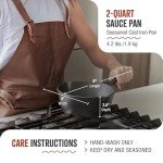 Victoria 2QT Cast Iron Saucepan & Melting Pot