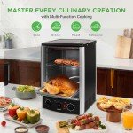 Nutrichef Vertical Countertop Oven with Rotisserie & More