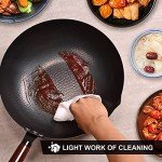 Leidawn 12.8" Carbon Steel Wok Set with Accessories