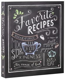 Chalkboard Deluxe Recipe Binder for Personal Recipes
