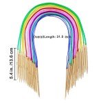 Bamboo Knitting Needles Set with Tools for Weaving