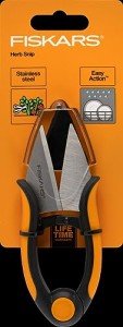 Fiskars 5-Inch Herb Scissors with SoftGrip Handle