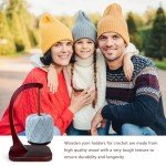 Wooden Yarn Holder with Magnetic Twirling Mechanism
