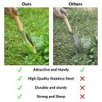 SOLIGT Heavy Duty Garden Tools Set with Basket
