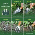 7-Piece Stainless Steel Gardening Tool Set