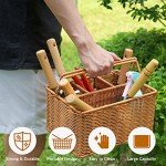 SOLIGT Heavy Duty Garden Tools Set with Basket