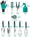 FiveJoy 11-Piece Garden Tool Set with Tote Bag