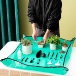 Mini Indoor Gardening Tools & Repotting Mat Set