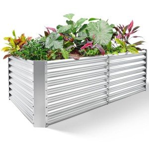 Galvanized Raised Garden Bed Kit for Veggies