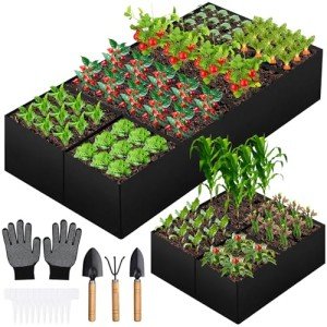 Large Fabric Garden Bed for Vegetables and Flowers
