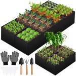 Large Fabric Garden Bed for Vegetables and Flowers