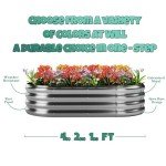 Galvanized Raised Garden Bed Kit - 4x2x1ft