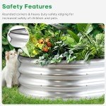 Galvanized Raised Garden Bed Planter Set of 2