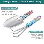 30-Piece Floral Gardening Tool Set for Active Women