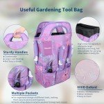 10-Piece Purple Gardening Tool Set with Tote