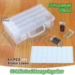 64-Slot Seed Organizer with Labels for Gardening