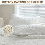 Natural Cotton Batting for Quilts and Crafts