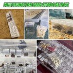 64-Slot Seed Organizer with Labels for Gardening