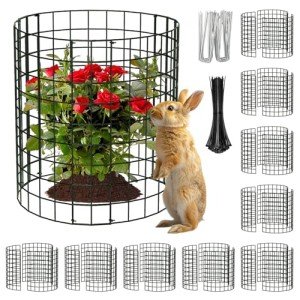 Animal-Proof Plant Cages - 12" Metal Mesh (10 Pack)