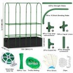 5.5Ft Tomato Cages with Grow Bags & Stakes