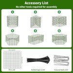 Animal-Proof Plant Cages - 12" Metal Mesh (10 Pack)