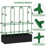 5.5Ft Tomato Cages with Grow Bags & Stakes