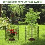 Animal-Proof Plant Cages - 12" Metal Mesh (10 Pack)