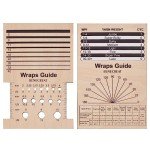 Wooden Knitting Needle Gauge and Yarn Wrap Guide