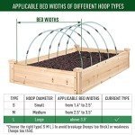 MAXPACE DIY Greenhouse Hoops - 50pcs Rust-Free Support