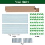 MAXPACE DIY Greenhouse Hoops - 50pcs Rust-Free Support
