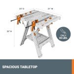 Worx Pegasus 2-in-1 Portable Work Table & Sawhorse