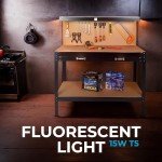 Simpli-Magic 48-Inch Workbench with Power and Light