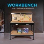 Simpli-Magic 48-Inch Workbench with Power and Light