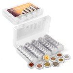 30mm Coin Capsules with Organizer Box – 100 Pieces