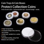 30mm Coin Capsules with Organizer Box – 100 Pieces